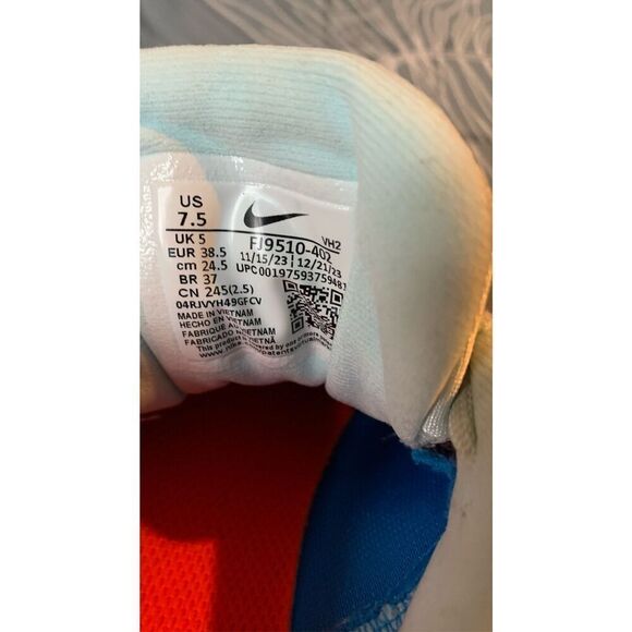 Nike Air Winflo 11 Glacier Blue Bright Crimson SNEAKER running GYM SHOES women’s - Picture 7 of 9